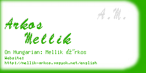 arkos mellik business card